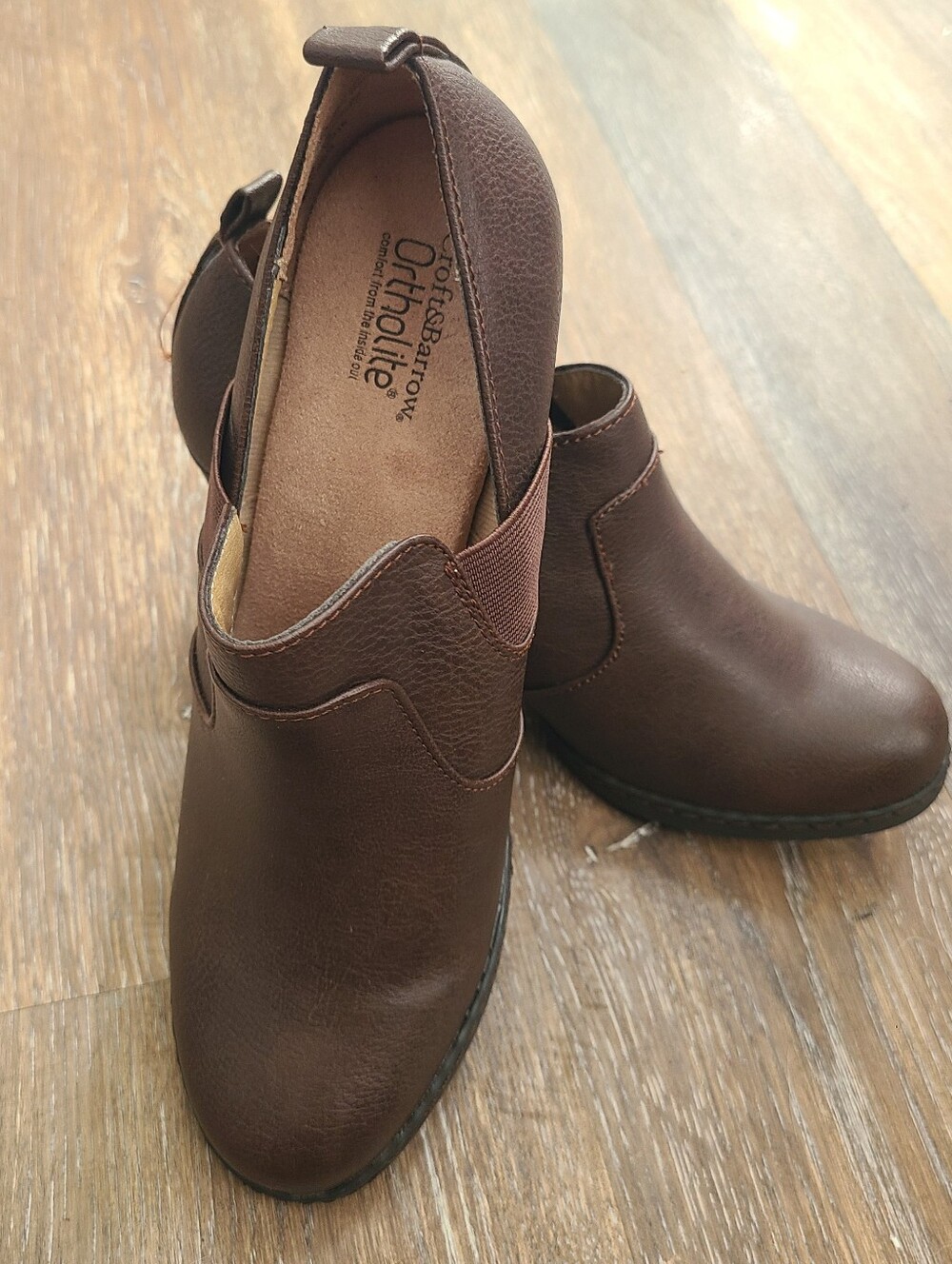 Croft & Barrow Ortholite Slip-in Heeled Booties Womens 8M